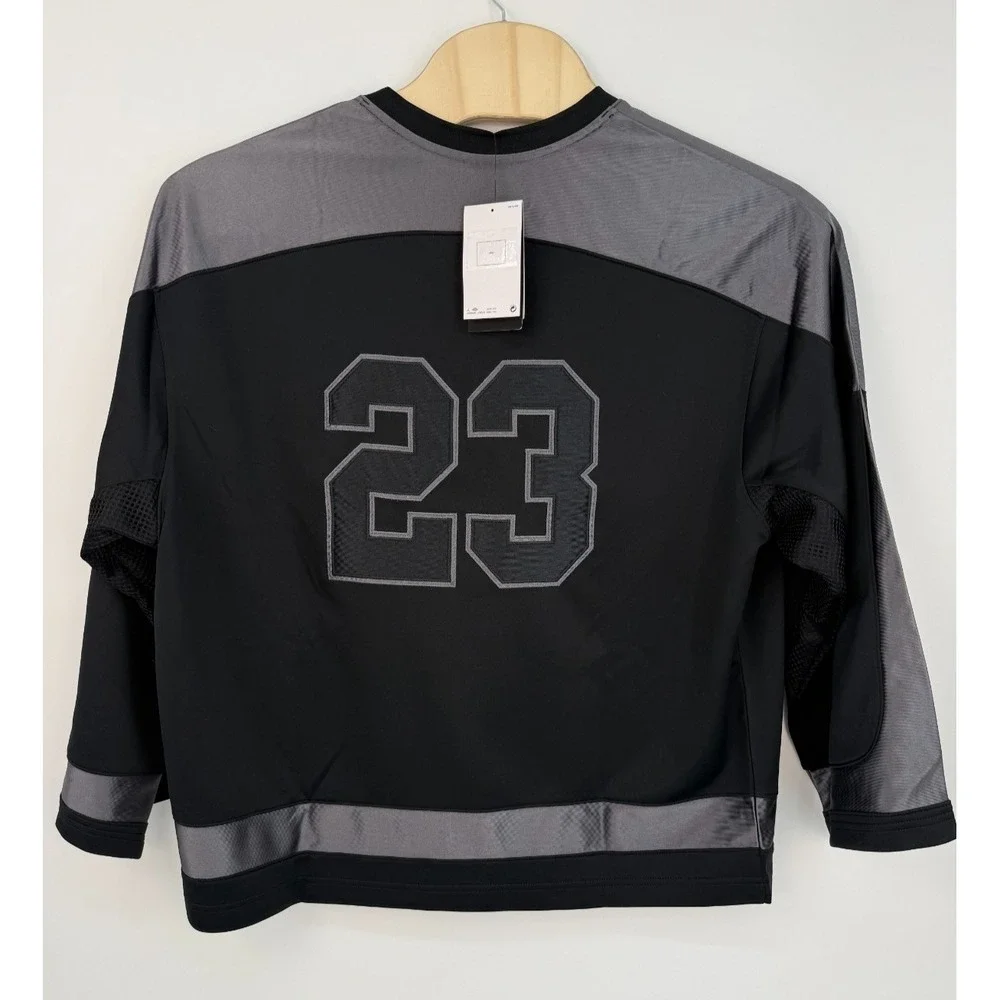 Jordan Nike Brooklyn Hockey Collegiate Jersey Black‎ HV0109-010 Large